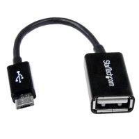 STARTECH MICRO USB MALE TO USB A OTG HOST ADAPTER 5in